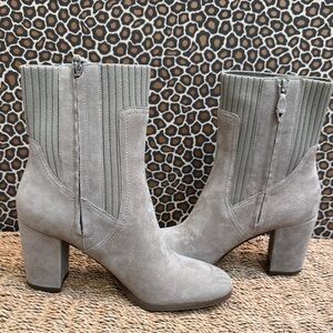 Vionic Gray Heeled Boots